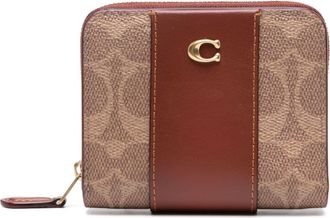 Coach Billfold leather wallet - women - Calf Leather/Canvas - One Size - Brown