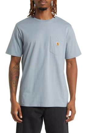 Carhartt Work in Progress Logo Pocket T-Shirt in Mirror at Nordstrom, Size Xx-Large