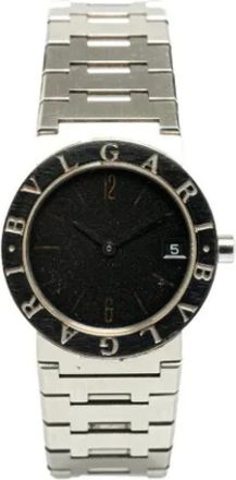 Bulgari Pre-owned Watches, female, Black, Size: ONE SIZE Pre-owned Stainless Steel watches
