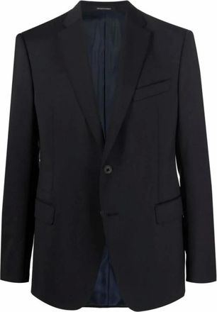 Emporio Armani Heren, Jassen, Zwart, Maat: XL Leer