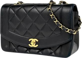 Chanel Pre-owned Leather chanel-bags - Dames - Vintage Schoudertas - Zwart - ONE Size - Vintage