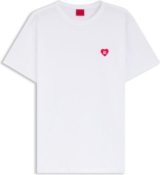 HUGO BOSS Heart-logo T-shirt in cotton jersey