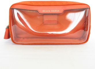 Anya Hindmarch Clear Orange Clutch Bag (Pre-Owned)