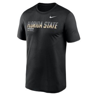 Nike Florida State Sideline Legend Nike Mens Dri-FIT College T-Shirt in Black | 02TI00AFTN-7SB