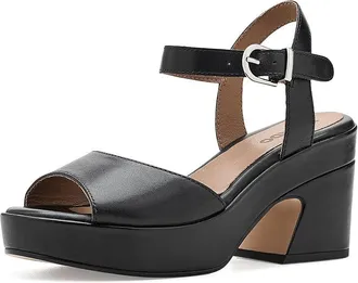 Blondo Mona Womens Sandals Black Leather : 7.5 M