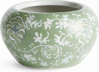 Napa Home & Garden Imperial Lotus Planter Small - Green & White Chinoiserie at Nordstrom