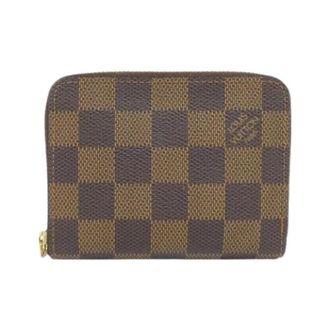 Louis Vuitton Pre-owned Wallets, female, Brown, Size: ONE SIZE Pre-owned Zippy Coin Purse Damier Coin Case