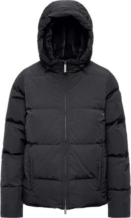 K-Way Glanzende Nylon Bontjas - Dames - Winterjassen - Zwart - L - Nylon - Jassen
