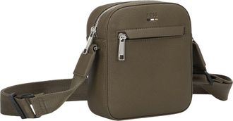 HUGO BOSS Ray North/South Faux Leather Crossbody Bag in Open Green at Nordstrom