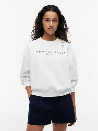 Tommy Hilfiger Logo Relaxed Fleece Jumper