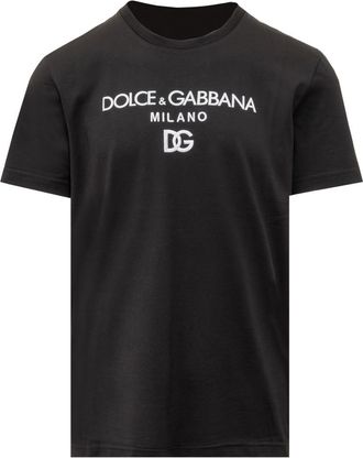 Dolce & Gabbana Black Crew Neck T-Shirt