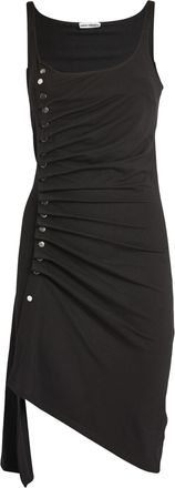 Paco Rabanne Button-Detailed Draped Minidress Size XL