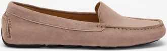 Russell & Bromley GOLDSTONE Womens Taupe Suede Moccasin Loafer