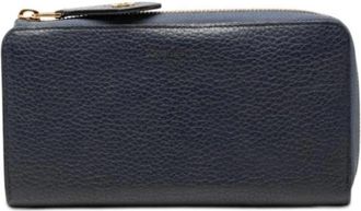 Louis Vuitton Pre-owned Long Wallet - Dames - Vintage Accessoires - Blauw - ONE Size - Leer - Vintage