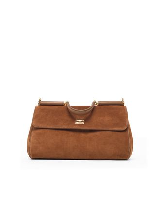 Dolce & Gabbana medium My Sicili&euml; bruine su&egrave;de tas