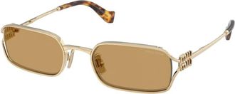 Miu Miu MU C50S Zonnebril - Dames - Zonnebrillen - Geel - 52 MM - Accessoires