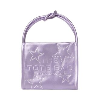 Marc Jacobs Lilla Mini Tote met Sterrenmotief - Dames - Handtassen - Paars - ONE Size - Katoen - Tassen