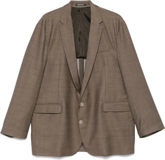 Emporio Armani Blazer a quadri - Marrone