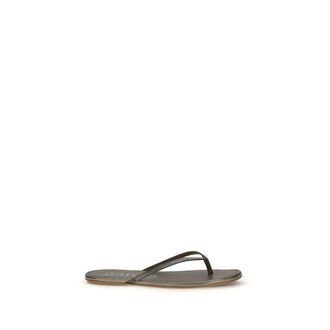Pedro Garcia Bicolor Crystals Flat Womens Sandals