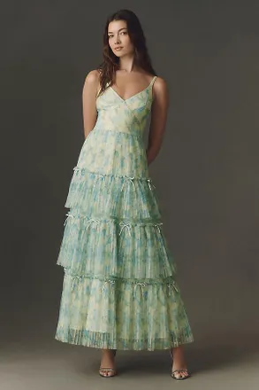 Anthropologie Hutch Madi Tiered Gown