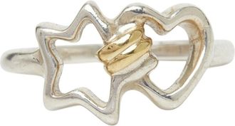 Tiffany & Co. Heart Yellow Gold (18K) Silver 925 Band Ring (Pre-Owned)