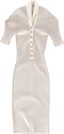 Jacquemus La Robe Polo Mini Dress in Beige Viscose