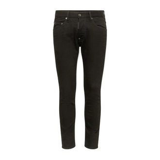 Dsquared2 Slim-fit Jeans, male, Black, Size: XS Zip and Button Fastening Denim Jeans with Front and Back Pockets