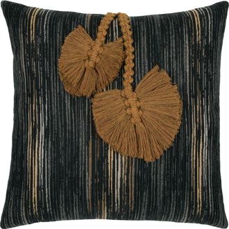 Elaine Smith Ingenuity Harvest Hand Knotted Macrame Indoor & Outdoor Woven Accent Pillow at Nordstrom, Size 20X20