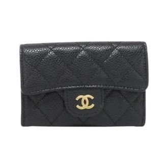 Chanel Pre-owned Wallets, female, Black, Size: ONE SIZE Pre-owned Card Case