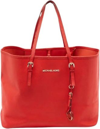Michael Kors Pre-owned Tote Bags, female, Red, Size: ONE SIZE Pre-owned Tote Bag