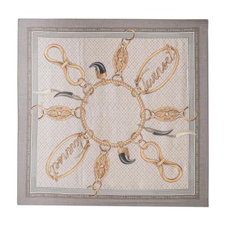 Twinset Keffiyeh con estampado de cadenas - Accessories - Mujer - Beige - ONE SIZE
