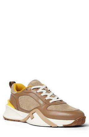 Fendi Flow Low Top Sneaker in Nocc Biscuit G.fendi at Nordstrom, Size 11Us