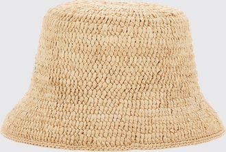 Helen Kaminski Cappello bucket in rafia con tesa di media larghezza