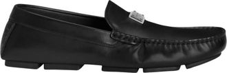 Dolce & Gabbana Black Logo Loafers