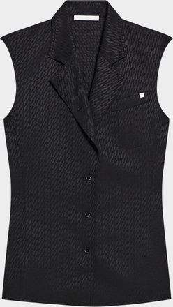 Helmut Lang Modest Logo Jacquard Vest