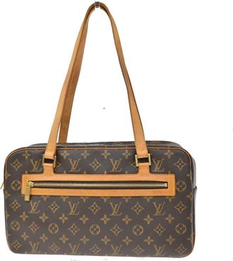 Louis Vuitton Cite Monogram Canvas Brown Canvas Handbag (Pre-Owned)