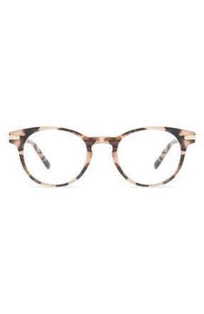 DIFF Eyewear Tali 48mm Round Optical Glasses in Himalayan Tort /Clear at Nordstrom Rack