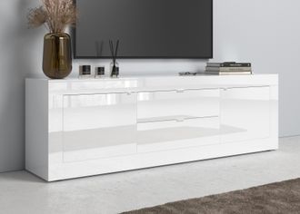 Inosign Lowboard »Basic Breite 210 cm, TV-Board 2 Türen, 2 Schubkästen, TV-Schrank« Metallgriff, moderne Rahmenoptik, viel Stauraum, Farbauswahl