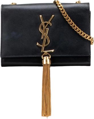 Saint Laurent Pre-owned Chain Shoulder Bag - Dames - Vintage Schoudertas - Zwart - ONE Size - Vintage