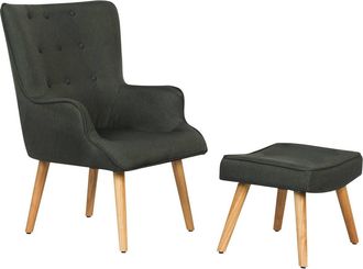 Habitat et Jardin Habitat Et Jardin - Sill&oacute;n Escandinavo En Tela odense - 73 X 81 X 92,5 Cm - Gris Oscuro