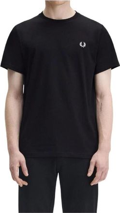 Fred Perry Tennisbal Logo T-shirt - Heren - T-shirts - Zwart - S - Tops