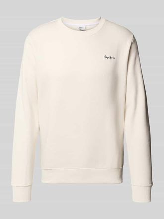 Pepe Jeans London Regular Fit Sweatshirt aus Baumwollmix Modell MACBETH in Offwhite, Größe XXL