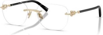 Tiffany & Co. 54mm Square optical glasses in Gold at Nordstrom