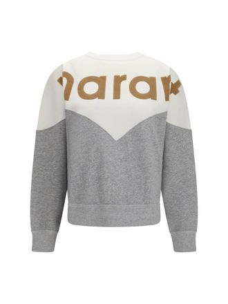 Isabel Marant Womens Sweatshirt Houston Cotton Off White-Light Grey Sweatshirts White/light Sweater