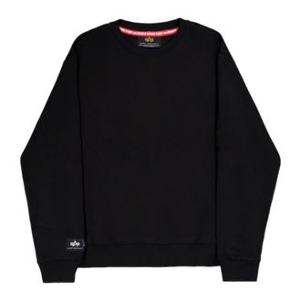 Alpha Industries Militaire Stijl Achterprint Sweater - Heren - Sweatshirts - Zwart - XL - Katoen - Hoodies & sweatvesten