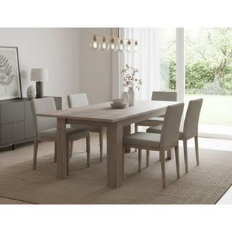 Dmora Tavolo Allungabile - 12 Posti Allungabile, Marrone Rovere, -, 210x90x75h cm Tulcan