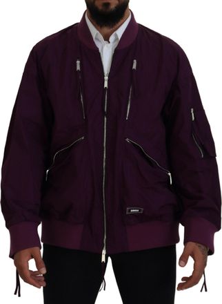 Dsquared2 Dsquared&sup2; Polyester Full Zipper Bomber Mens Jacket (Pre-Owned)
