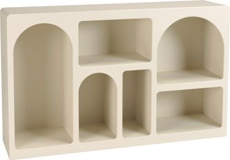 Macabane Aparador de 6 compartimentos de 120 x 30 cm de madera pintada