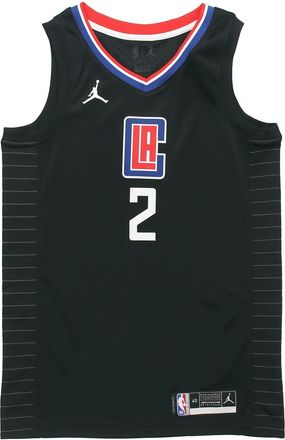 Nike Jordan Air Jordan NBA Basketball Sports Jersey SW Fan Edition 20-21 Season Los Angeles Clippers Leonard 2 Black CV9480-011