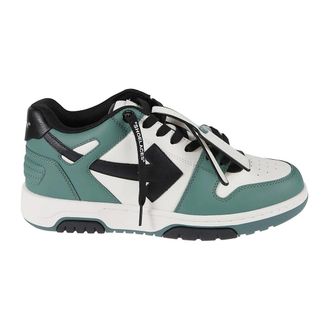 Off-white Sneakers, male, Green, Size: 7 1/2 US Out Of Office Tricolor Sneakers